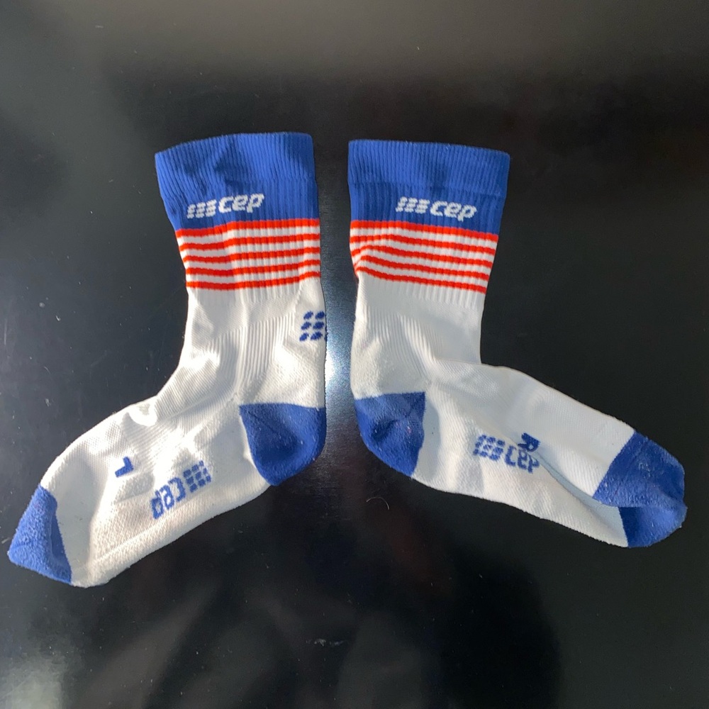 CEP Old Glory Compression Running Socks Large